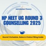 Himachal Pradesh NEET UG round 3 counselling schedule and seat matrix infographic Registration process for HP MBBS NEET round 3 2025 image