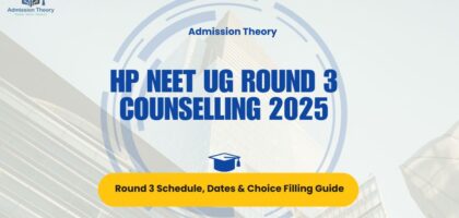 Himachal Pradesh NEET UG round 3 counselling schedule and seat matrix infographic Registration process for HP MBBS NEET round 3 2025 image