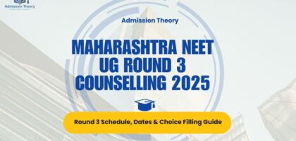 Maharashtra NEET UG round 3 counselling 2025 schedule infographic