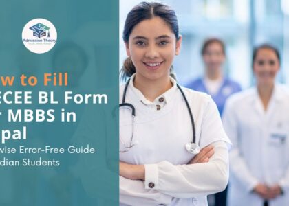 Stepwise guide to fill MECEE BL form for MBBS in Nepal.