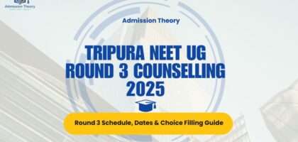 Tripura NEET UG round 3 schedule & seat matrix infographic & Private MBBS admission consultancy for Tripura NEET counselling