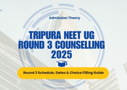 Tripura NEET UG round 3 schedule & seat matrix infographic & Private MBBS admission consultancy for Tripura NEET counselling