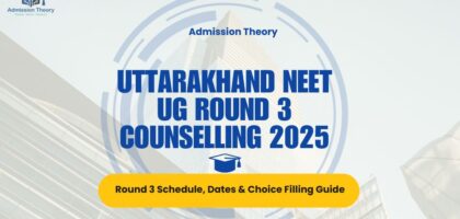 Uttarakhand NEET UG round 3 counselling schedule & seat matrix infographic & Private MBBS admission consultants Uttarakhand NEET 2025