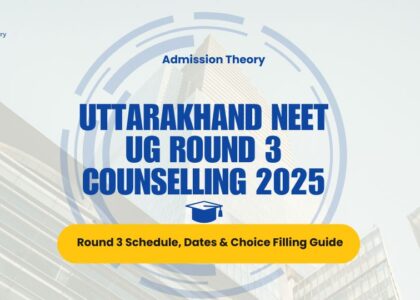 Uttarakhand NEET UG round 3 counselling schedule & seat matrix infographic & Private MBBS admission consultants Uttarakhand NEET 2025