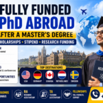 How to Get Fully Funded PhD Abroad After Master’s Degree