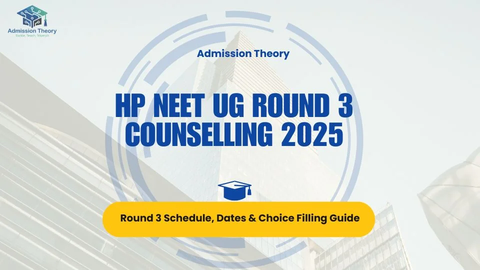 Himachal Pradesh NEET UG round 3 counselling schedule and seat matrix infographic Registration process for HP MBBS NEET round 3 2025 image