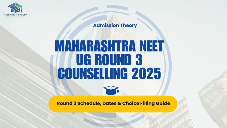 Maharashtra NEET UG round 3 counselling 2025 schedule infographic