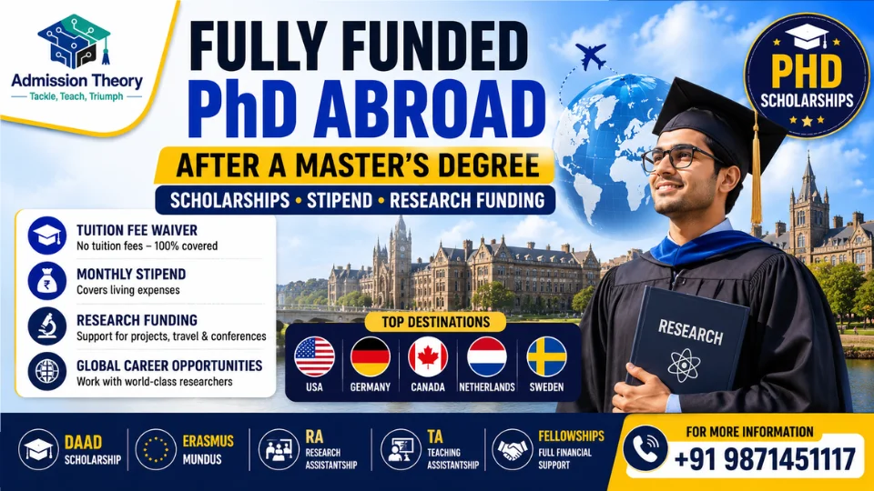 How to Get Fully Funded PhD Abroad After Master’s Degree