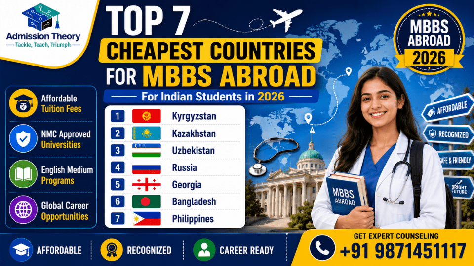 Top 7 Cheapest Countries for MBBS Abroad in 2026 for Indian Students